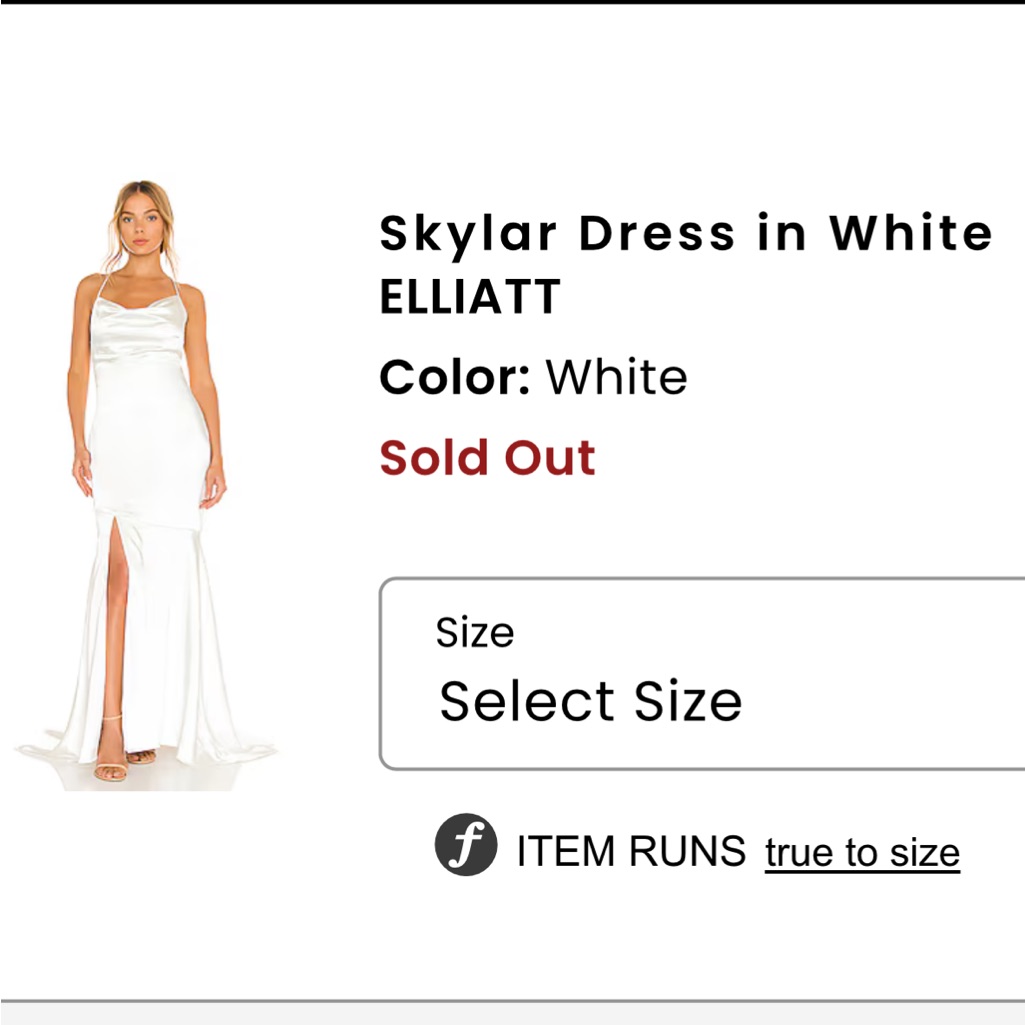 Elliatt Skylar Dress In White